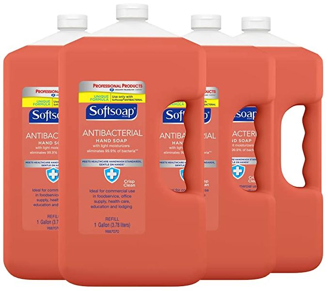 SOFTSOAP ANTIBACTERIAL LIQ
HAND SOAP REFILL, CRISP
CLEAN, PINK 4GAL/ (CPC01903CT)