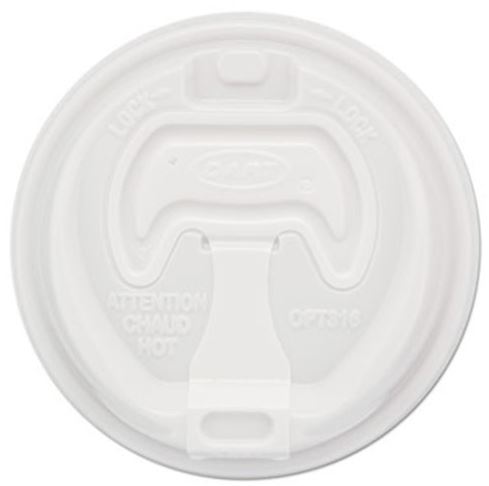 OPTIMA RECLOSABLE LIDS F/
PAPER HOT CUPS FOR 10-24oz
CUPS, WHITE 1000/
