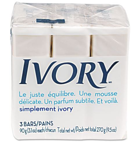 IVORY BAR HAND SOAP WRAP 72/ 3 OZ BARS