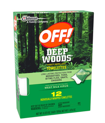 OFF DEEP WOODS TOWELETTES 12/