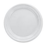 6&quot; WHITE PLST PLATE 1M/