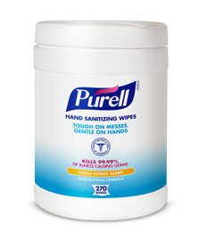 PURELL SANITIZ WIPES CAN 6/270 IN CANISTER - NOT INDIV