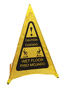 SHIPS FAST EVOSAFETY CAUTION CUIDADO & WET FLOOR 32" Pop-Up Safety Cone NEW 