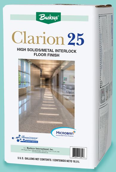 CLARION 25 w/ MICROBAN 5GAL AP FLOOR FINISH PPE