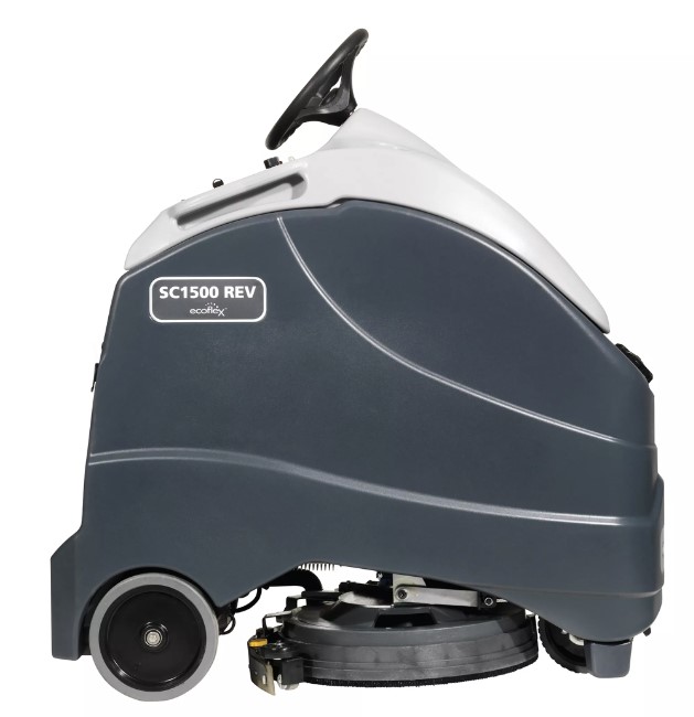 SC1500 STAND ON SCRUBBER 20&quot; 
2/140ah AGM BATTS W/ ONBOARD 
CHARGER, PAD HOLDER &amp; DISC 
BRUSH