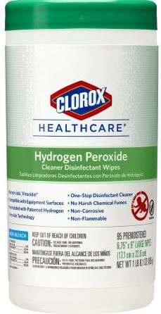 30824 CLOROX HYDROGEN PEROXIDE DISINFECTING WIPES 6/95 