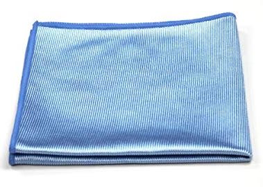 GLASS CLEANING MF CLOTH 16&quot;X16&quot; BLUE 12/