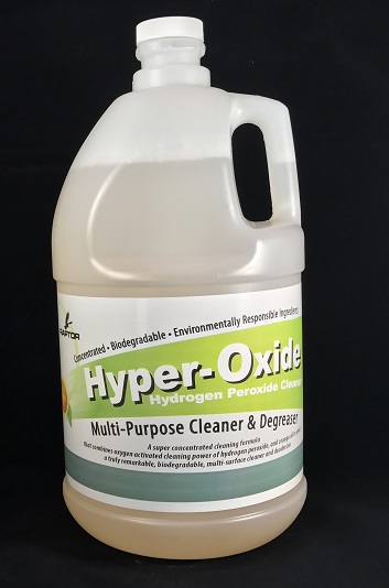 RAPTOR HYPER-OXIDE PEROX
CLNR/DEGRE 4
CLEANS EVERYTHING WELL