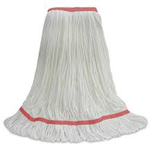X-LARGE PREMIUM LOOP END MOP WHITE COTTON/SYNTHETIC BLEND