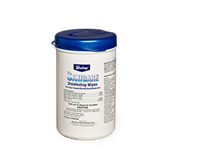 SANICARE DISINFECTING WIPES 7&quot;X8&quot; 120 WIPES / CONTAINER 6/