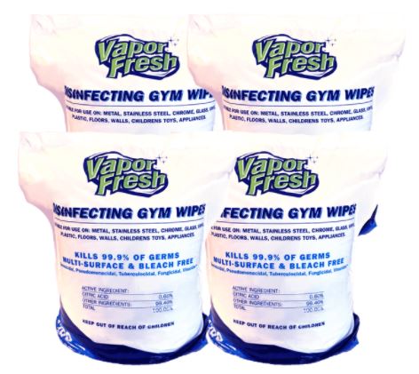 BOTANICAL DISINFECTING GYM WIPES, 1200/ROLL, 4RL/CASE