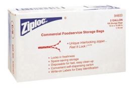 ZIPLOC 2 GAL STORAGE BAG 100/ (053093)
